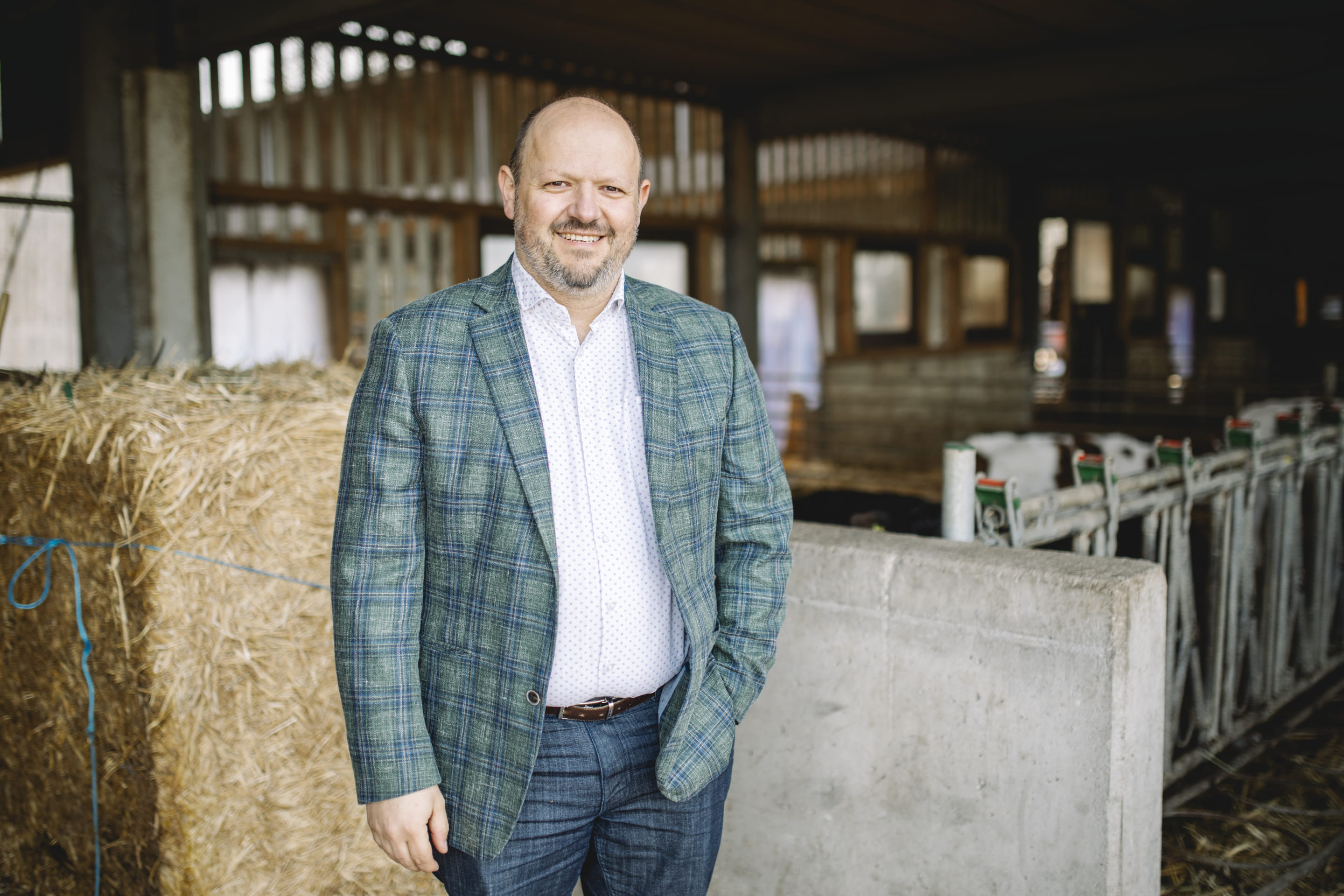 Photographie de Daniel Imhof, agronome et responsable des affaires agricoles pour Nestlé Suisse